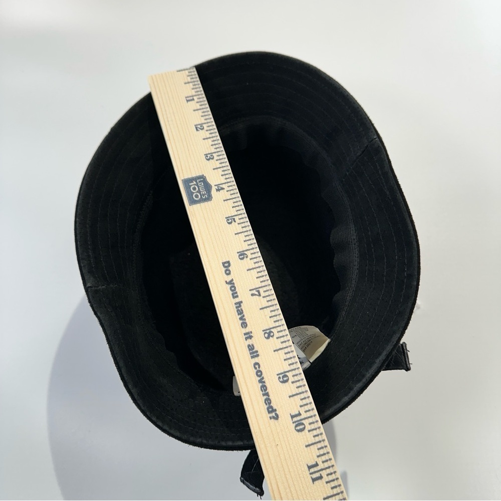 Betmar Womens Casual Bucket Hat Black Suede Terry - Picture 10 of 11